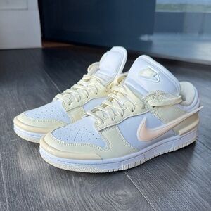 Nike Cream and White Athletic Shoes